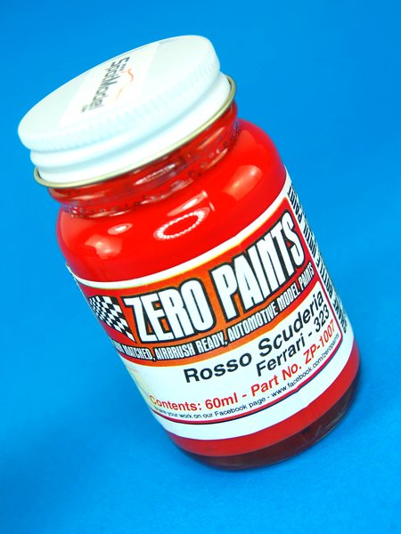 Zero Paints ZP-1007-323: Paint for airbrush Ferrari Rosso Scuderia